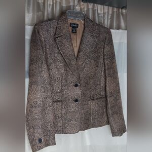 Rafaella Vintage Women's Size 8 Two Button Jacket w/Metallic Thread